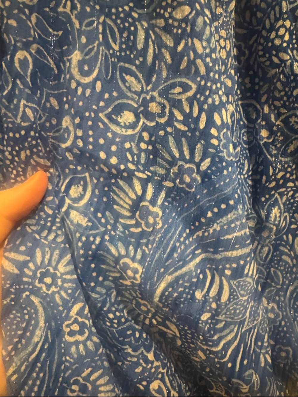 CeCe Floral Paisley Top - Picture 5 of 8